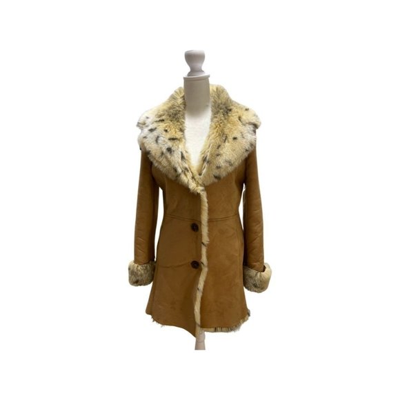 Larry Levine Jackets & Blazers - Larry Levine Faux Suede and Faux Fur Coat